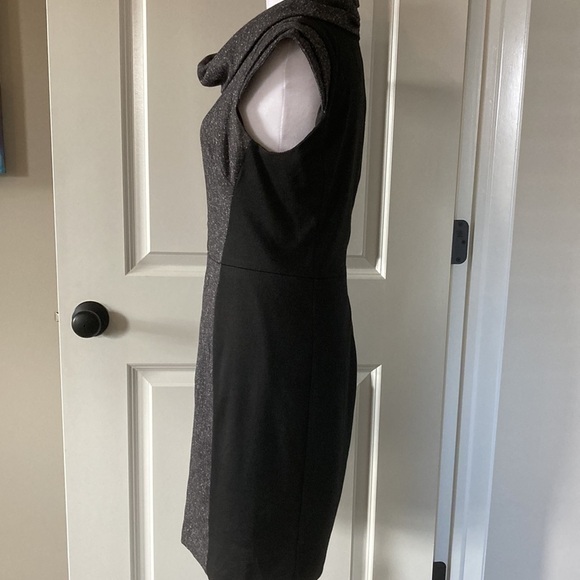 Saks Fifth Avenue BLACK Label 6 black gray bodycon dress - Picture 9 of 14
